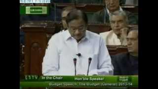 Finance Minister Shri P Chidambaram presents General Budget in Lok Sabha [upl. by Macguiness1]