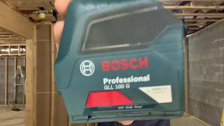 Bosch GLL 100 G Professional Laser level review [upl. by Lekzehcey]