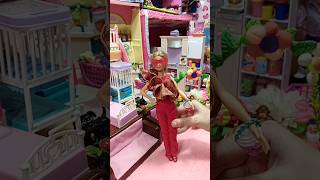 Barbie jumpsuit doll dress making easy🎊barbiejumpsuit youtubeshorts [upl. by Adiuqram]