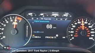 2017 Ford Raptor  060mph Acceleration Test [upl. by Lesna531]