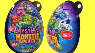 Mystery Monster Surprise Eggs With Mystery Monster Surprises Inside [upl. by Eerrehc]