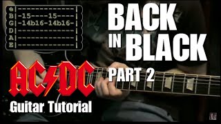 Back in Black  ACDC Lesson part 2 [upl. by Eedissac]