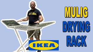 IKEA MULIG Drying Rack  IndoorOutdoor Drying Rack  Clueless Dad [upl. by Soisanahta]