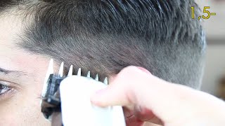 DEGRADADO DE PATILLA Y CONTORNO Tutorial de barbería [upl. by Ivett355]