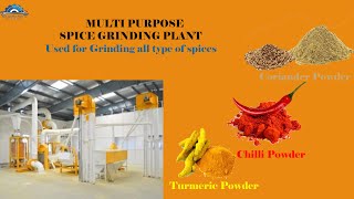 Automatic Spice processing Plant Masala Making machine  Masala Grinding Plant Bajaji Machinery [upl. by Kevyn170]