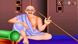 Indian Heroes  Gandhiji Life History In Tamil  with Animation  KidsOne [upl. by Paff]