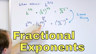 01  Simplify Rational Exponents Fractional Exponents Powers amp Radicals  Part 1 [upl. by Monsour]