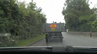 Escorting traction engines to Lymm village [upl. by Nnaeirelav]