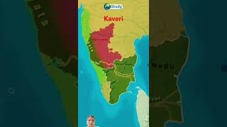 Kaveri Nadi ke bare mein janenge geograpy upsc gk map geography [upl. by Emyaj]