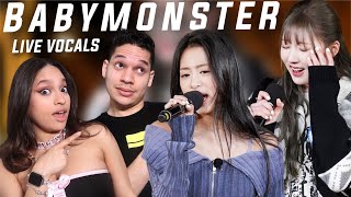 IMPRESSED Waleska amp Efra react to BABYMONSTER Singing on Knowing Bros [upl. by Nalac334]