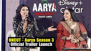 Aarya Season 3 Trailer Launch  Full Event  Sushmita Sen  Disney Plus Hotstar [upl. by Ranson]