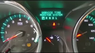 How to reset tire light on2009 to 2017 Chevrolet TraverseEquinoxMalibuEquinoxكيف اطفئ ضوء العجلات [upl. by Siuqramed191]