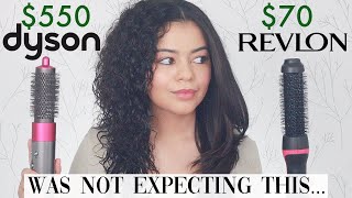 DYSON AIRWRAP VS REVLON ROOT BOOSTER ON CURLY HAIR  HONEST REVIEW [upl. by The]