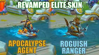 Yi Sunshin Revamped Elite Skin Comparison  Apocalypse Agent VS Roguish Ranger  MLBB [upl. by Grearson600]