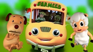 Roues sur le Bus  comptine  enfants chanson Nursery Rhyme  Kids Song  Wheels on the Bus [upl. by Sutsuj]