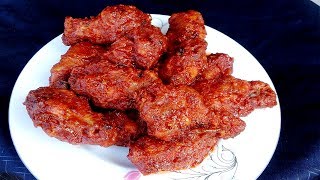 চিকেন বাফেল উইংস ফ্রাই রেসিপি  Chicken Buffalo Wings Fry  Fried Chicken RecipeBengali Chicken Fry [upl. by Ahsenev75]