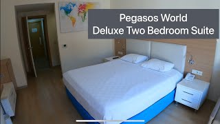 Two Bedroom Deluxe Suite  Pegasos World Resort Side [upl. by Ydnar]