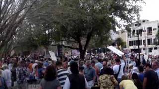 Tea Party Orlando FL  Downtown Lake Eola  March 21st 2009 [upl. by Htebasyle]