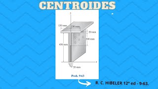 Estática  Centroides de figuras planas irregulares Ejercicio 963  Hibbeler 12va edición [upl. by Aibara]