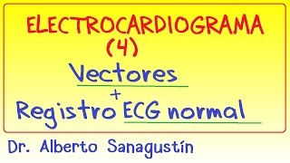 Electrocardiograma 4 vectores y registro ECG normal [upl. by Annola]