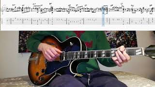 Confirmation  solo jazz guitar Charlie Parker tab [upl. by Ytsanyd]