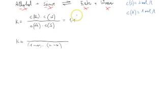 Berechnung von Gleichgewichtszusammensetzungen mit dem Massenwirkungsgesetz [upl. by Noirret]