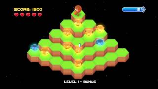 Qbert Rebooted PS4 Gameplay [upl. by Kciredes]