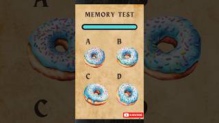 Memory Test Challenge 🤯😍 Intuition test intuitiontest testyourskills braingames [upl. by Alyakcim]