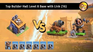 Top Builder Hall Level 8 Base with Link 16 [upl. by Diva934]