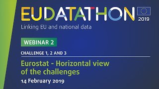 EU Datathon 2019  Challenge 1 2 and 3 Eurostat  Horizontal view of the challenges [upl. by Ative455]