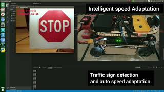 Intelligent Speed Adaptation  Nvidia Jetson TX2 and Arduino  ADAS  Traffic Sign Recognition [upl. by Seed221]