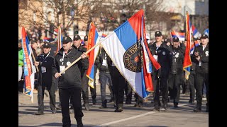 Banjaluka Pripadnici Žandarmerije pjevaju pjesmu quotJunaci sa Košaraquot [upl. by Nibla]