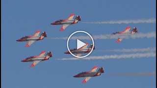 Patrulla Águila  Beja International Airshow 2024 Practice Day [upl. by Anayd748]