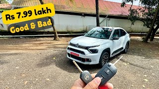 Citroën Basalt Pros Cons amp Drive Impressions  Rs 799 Lakh  Gagan Choudhary [upl. by Novj]