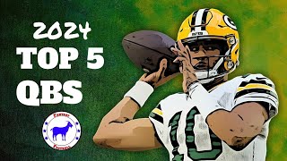 Top 5 Fantasy QBs 2024  Fantasy Football Goat 🔥🔥🔥 fantasyfootball fantasysports nfl trending [upl. by Dranyar970]