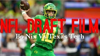 Film Room Bo Nix Vs Texas Tech All Passes [upl. by Drus]