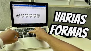 Como escribir arroba  con el teclado de cualquier Mac Varias formas [upl. by Inah]