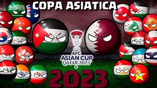 así fue la COPA ASIATICA de QATAR 2023 countryballs [upl. by Ativel900]