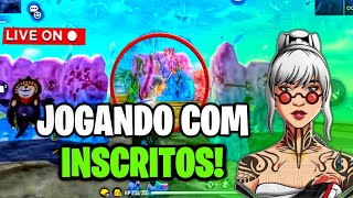 FREE FIRE AO VIVO 🔥 JOGANDO COM OS INSCRITOS 🔥SALAPERSONALISADA🔥4V4🔥6V6🔥RANQUEADA🔥freefire aovivo [upl. by Lseil]