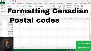 Formatting Canadian Postal codes [upl. by Margaux]