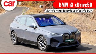 BMW iX xDrive50 Review  The Drivers iX  Car India [upl. by Nosirrah]