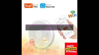 1005003885136660 2 in 1 Version WiFi Tuya Smart Co amp Smoke Detector Alarm Carbon Monoxi [upl. by Dorran863]