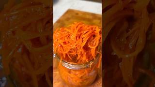 Quick amp Easy Korean Carrot Salad Recipe 🌶️  Delicious Morkovcha in Minutes 🥕 [upl. by Jacobsohn]