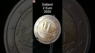 2 EURO Sondermünze Estland 2020  shorts [upl. by Granthem]