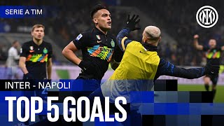 ZAMORANO LAUTARO AND GUARIN 💥  TOP 5 vs NAPOLI ⚽️ [upl. by Alyk]