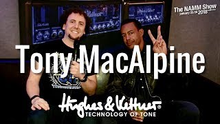 Tony MacAlpine on GrandMeister Deluxe 40 Red Box and touring  Hughes amp Kettner at NAMM 2018 [upl. by Mellen]