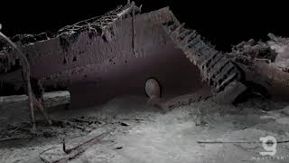 Titanic Wreckage 2023  A 3D Scan Of The Stern Of The Ship 700000 photos [upl. by Ahsinev]