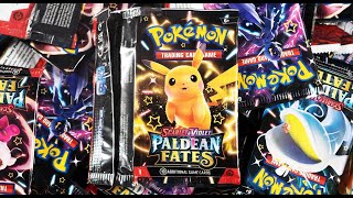 Opening 100x Paldean Fates Booster Packs [upl. by Ailev329]