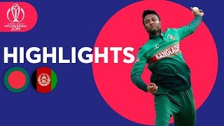 Shakib gets 5for and 50  Bangladesh v Afghanistan  Match Highlights  ICC Cricket World Cup 2019 [upl. by Hairej]