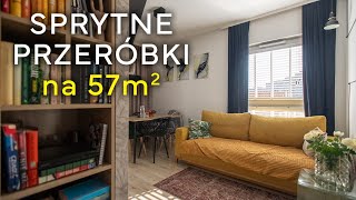 Trzy pokoje na 57m²  małe mieszkanie dla rodziny może być wygodne 🏠  HOME TOUR [upl. by Dilan]